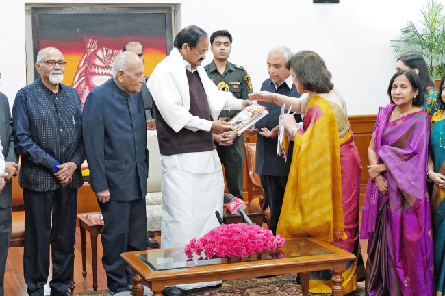 Interaction with Vice-President, Sh Venkaiah Naidu